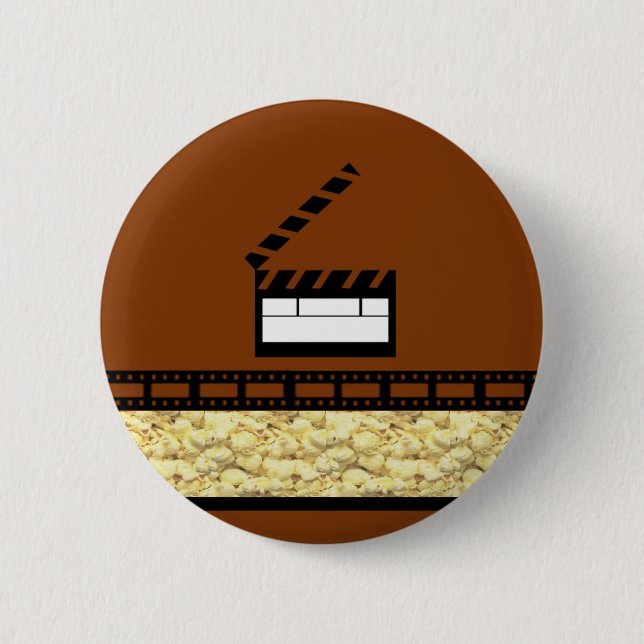 Movie Night 2 Inch Round Button (Front)
