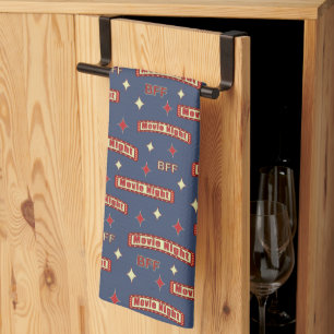 Movie Night - Best Furry Friend - Cute BFF Kitchen Towel
