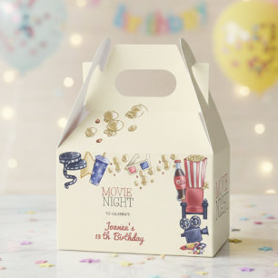 Movie night birthday for kids favor box