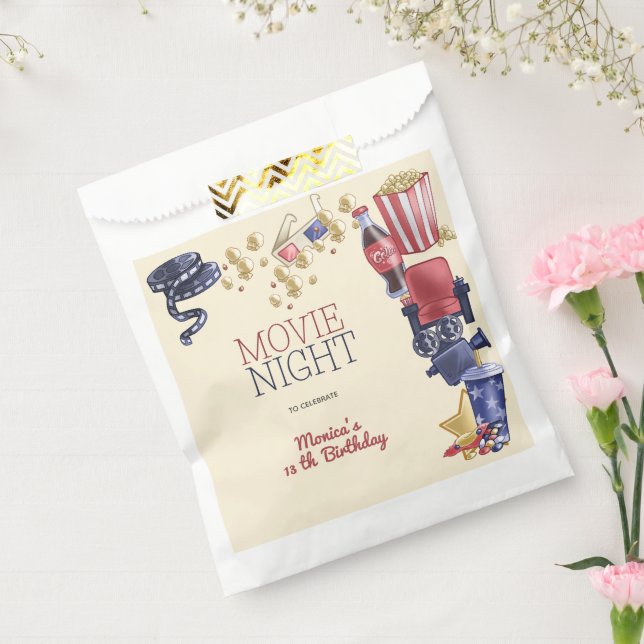 Movie night birthday for kids favour bag (Sealed)