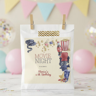 Movie night birthday for kids favour bag