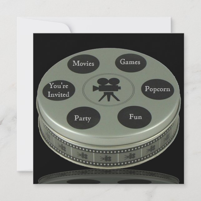 Movie Night Birthday Invitation (Front)