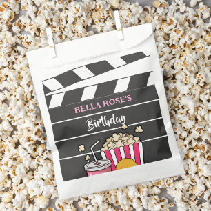 Movie Night Birthday Party For Girls Favour Bag