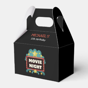 Movie Night Birthday Popcorn Custom Party Favour Favor Box