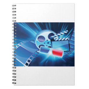 Movie Night Cinema Film Reel Notebook