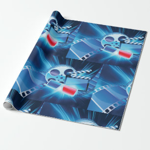 Movie Night Cinema Film Reel Wrapping Paper