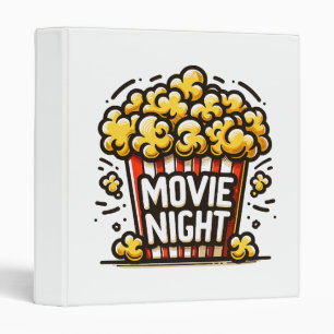 Movie Night Delight Playful Popcorn Binder