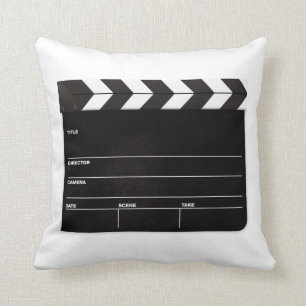 MOVIE NIGHT... Directors board. CUSTOMIZE!! Throw Pillow