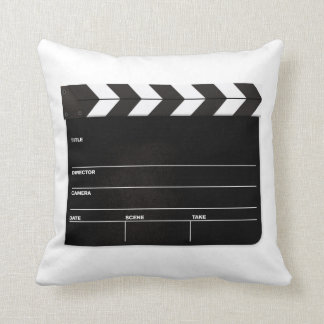 MOVIE NIGHT... Directors board. CUSTOMIZE!! Throw Pillow