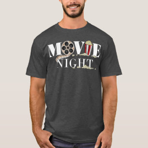 Movie Night Film Roll Popcorn For Film Fans Film C T-Shirt