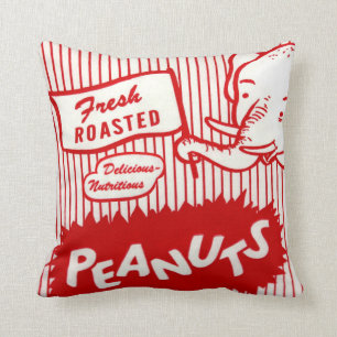 Movie Night: Fresh Peanuts Throw Pillow
