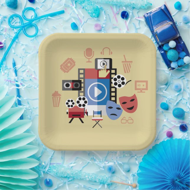 Movie Night Party Plate   (Party)