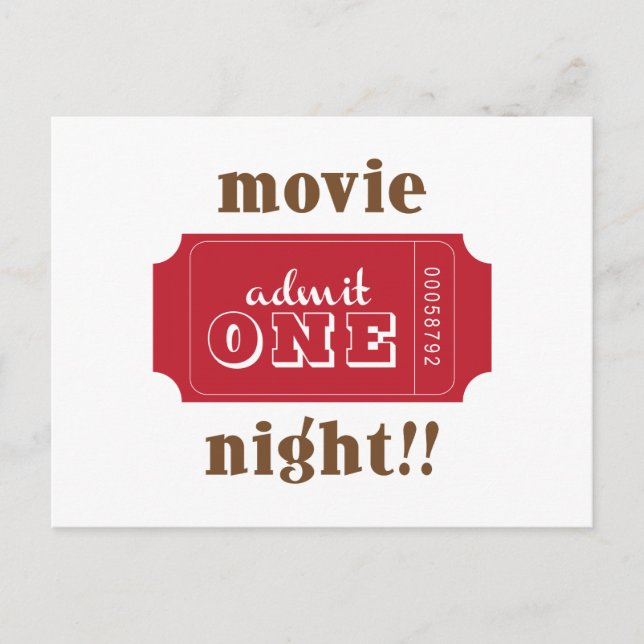 Movie Night!! Postcard (Front)
