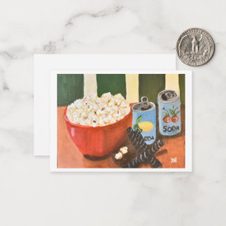Movie Night Snacks Card