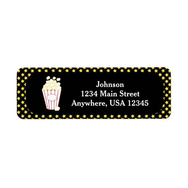 Movie Night Thème | Popcorn | Personnalisé (Devant)