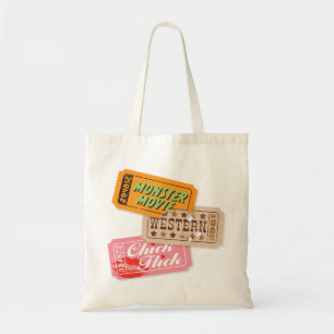 Movie Night Trio Tote (Monster/Western/ChickFlick) Bag