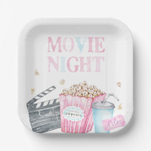 Movie Party Paper Plates