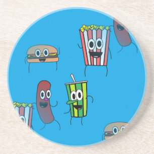 movie popcorn coaster