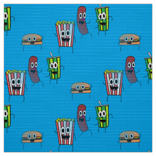 movie popcorn fabric