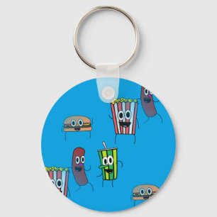 movie popcorn keychain