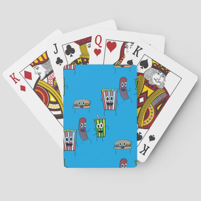 movie popcorn playing cards (Back)