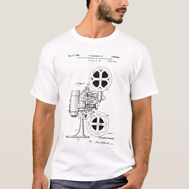 Movie Projector Patent T-Shirt (Front)