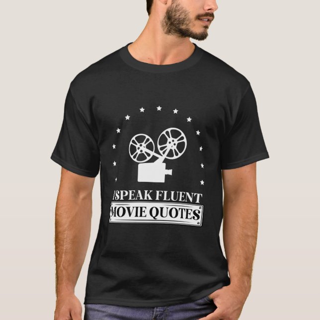 Movie Quote Cinema Film Popcorn Theatre T-Shirt (Front)