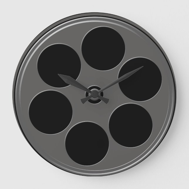 Movie Reel Large Clock (Front)