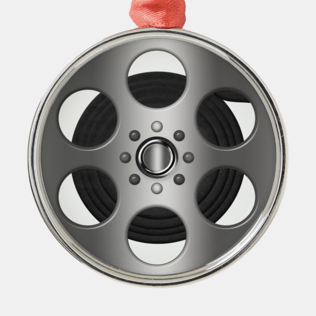 Movie Reel Metal Ornament (Front)