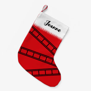 Movie Reel Pattern Small Christmas Stocking