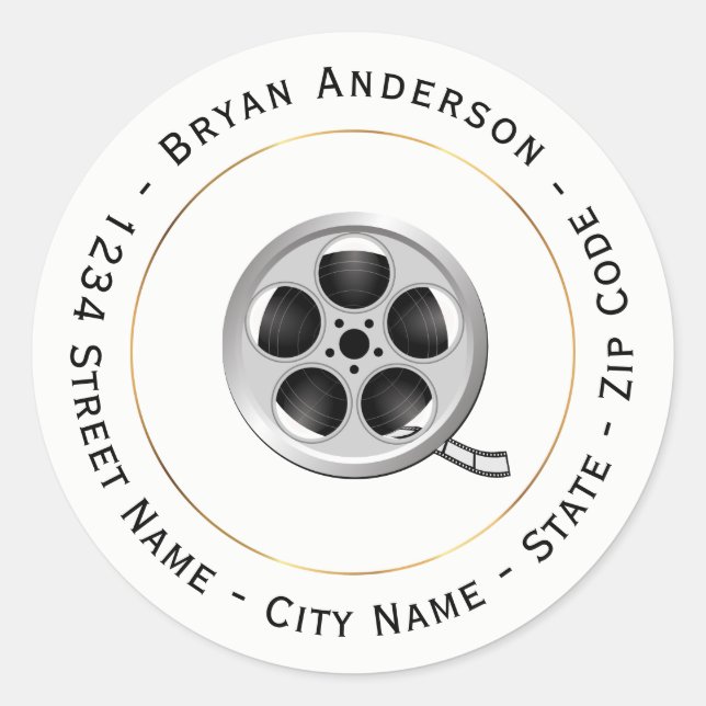 Movie Roll Return Address Label (Front)