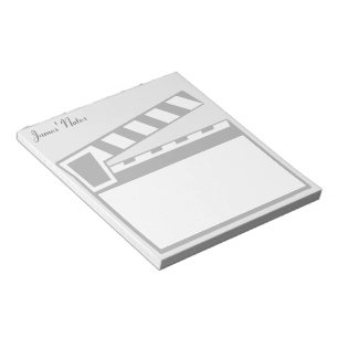 Movie Slate Clapperboard Board Notepad