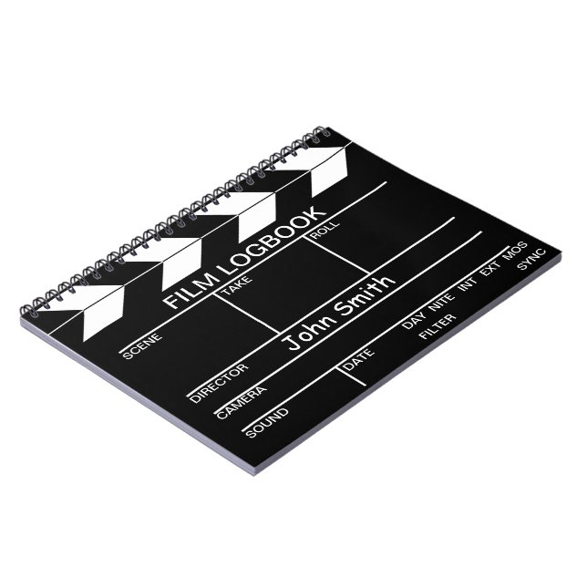 Movie Slate Notebook (Left Side)