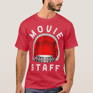 Movie Staff Cinema Movie Night Party Movie Birthda T-Shirt