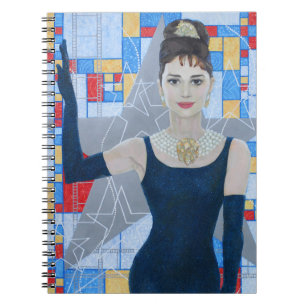 Movie Star Actress Old Hollywood fine art portrait Notebook