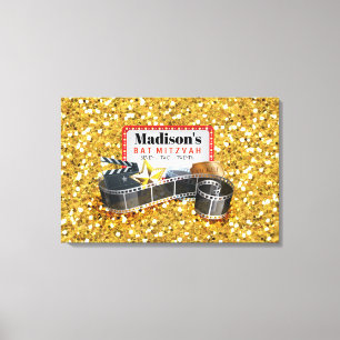 MOVIE STAR Bat Bar Mitzvah Sign In MEMORY Board