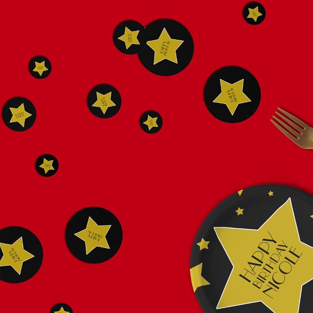 Movie Star Happy Birthday Party Confetti (Creator Uploaded)
