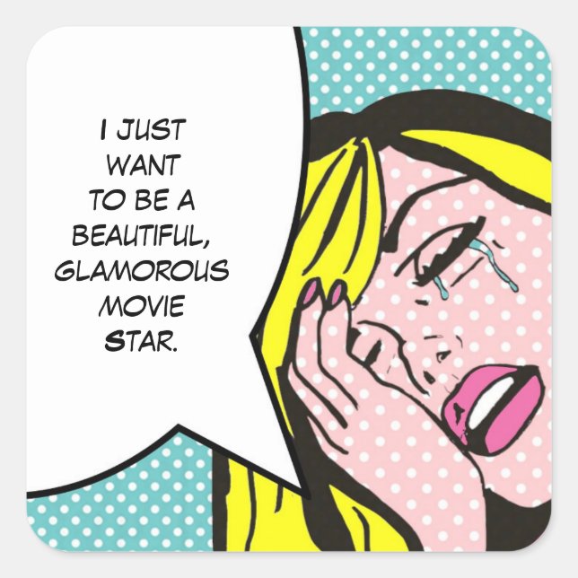 Movie Star Pop Art Stickers (Front)