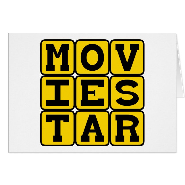 Movie Star, Popular Actor (Front Horizontal)