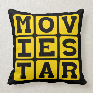 Movie Star, Popular Actor Throw Pillow