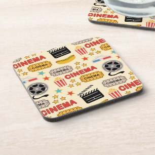 Movie Theater Fun Pattern Coaster
