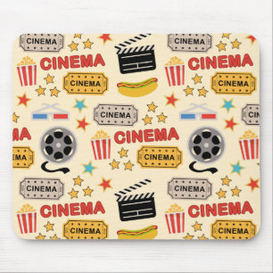 Movie Theater Fun Pattern Mouse Pad