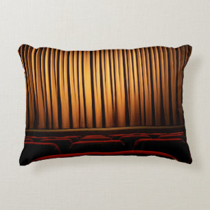 Movie theatre curtain theatre movie accent pillow