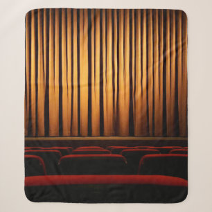 Movie theatre curtain theatre movie sherpa blanket