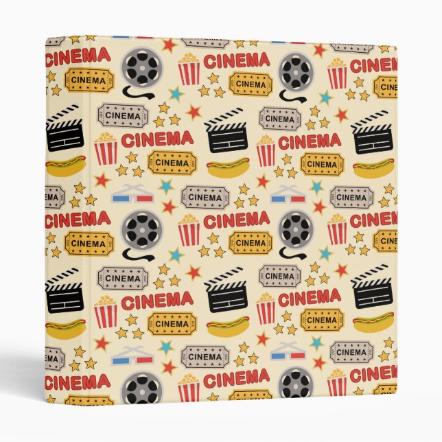 Movie Theatre Fun Pattern Binder (Front/Spine)