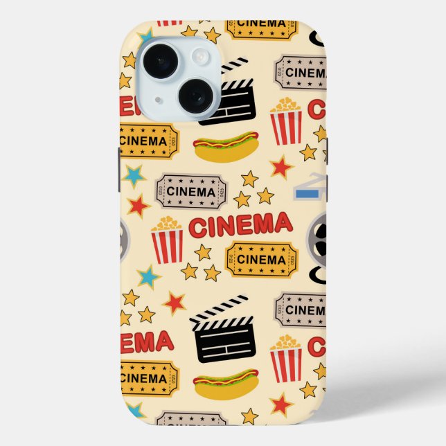 Movie Theatre Fun Pattern Case-Mate iPhone Case (Back)
