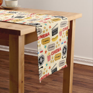 Movie Theatre Fun Pattern Medium Table Runner