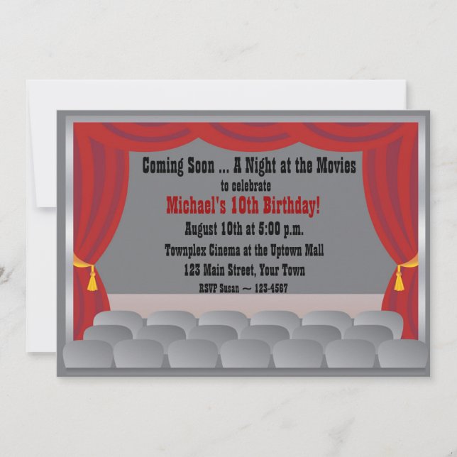 Movie Theatre Invitation (Front)