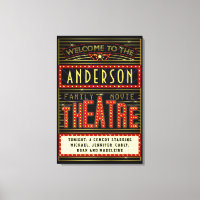 Movie Theatre Marquee Home Cinema | Name 24 x 36