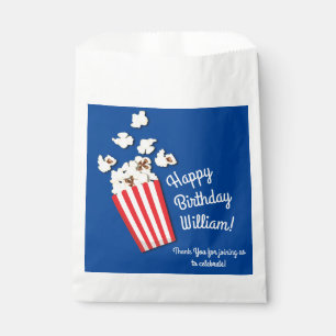 Movie Theatre Popcorn Favour Bag